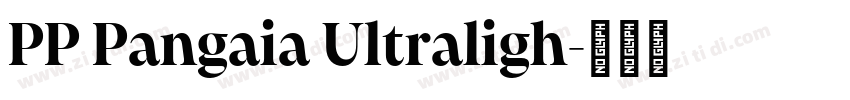 PP Pangaia Ultraligh字体转换